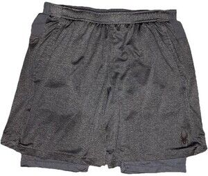 Spyder Active Women’s Medium Athletic Shorts Black Lined Running Gym Workout